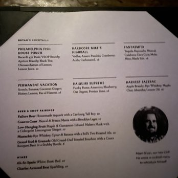 The Spotted Owl - Menu - Bars Near Me