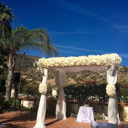 Outdoor altar overlooking the lawn Outdoor altar overlooking the lawn