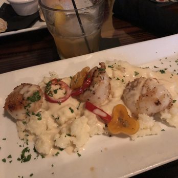 Back Room Steakhouse - Seared scallops over cauliflower - Steakhouses Near Me - Apopka, Florida