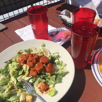 Schooner Landing - Buffalo shrimp Caesar - Salad Near Me - Damariscotta, Maine