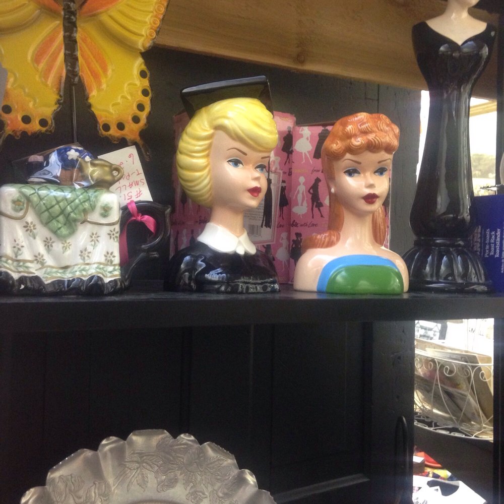 These Barbie vases were priced below eBay and 50% below the last antique store I spotted them at. Wow!!! These Barbie vases were priced below eBay and 50% below the last antique store I spotted them at. Wow!!!