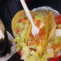 Pat's Tavern Rhinelander WI Taco Wednesday Cold Beer chicken taco , traditional ground beef taco , shredded beef taco