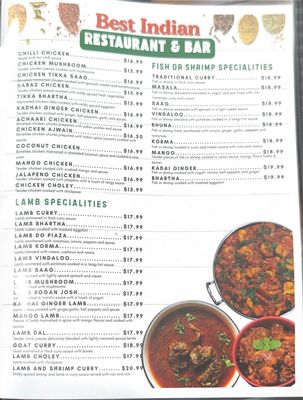 Menu photo 3 Best Indian Restaurant And Bar Cincinnati, OH