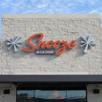 Snooze, an A.M. Eatery - Front Entrance - Breakfast & Brunch Near Me - Cedar Park, Texas Snooze, an A.M. Eatery - Front Entrance - Breakfast & Brunch Near Me - Cedar Park, Texas