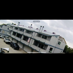 Before with our rain gutters systems and post roof without them and no disclosure of their location