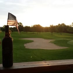 Centura Hills Golf Club - The view from the clubhouse deck, overlooking hole 18