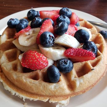 Beans and Leaves - Waffle with fruits - Coffee & Tea Near Me - Staten Island, New York Beans and Leaves - Waffle with fruits - Coffee & Tea Near Me - Staten Island, New York