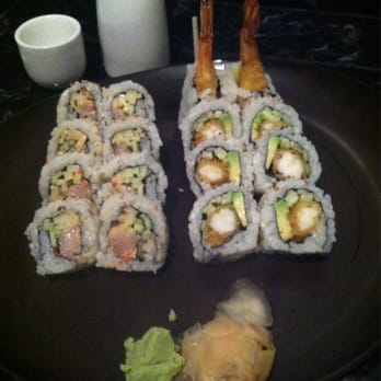 Kin 2 Kin - Spicy yellow tail and crunchy shrimp rolls. My favorites! - Japanese Near Me - Morganton, North Carolina
