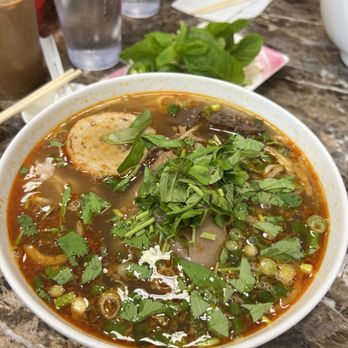 Pho Salt Lake - Bun Bo Hue.  Spicy Combination Pho --  if you like spicy, this one is for you.  It's excellent! - Vietnamese Near Me - Salt Lake, Utah
