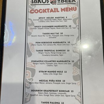 Takos and Beer - Cocktail menu - Tacos Near Me - Yuma, Arizona Takos and Beer - Cocktail menu - Tacos Near Me - Yuma, Arizona