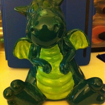 Petroglyph Ceramic Lounge - Dragon piggy bank - Paint-Your-Own Pottery Near Me - San Jose, California Petroglyph Ceramic Lounge - Dragon piggy bank - Paint-Your-Own Pottery Near Me - San Jose, California