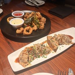 A5 Japanese Wagyu Potstickers Crispy Calamari A5 Japanese Wagyu Potstickers Crispy Calamari