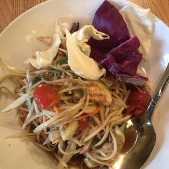 Thip Khao - The tam muk houng- green papaya salad. Only order if you can handle super spicy!! - Laotian Near Me - Washington, DC, District of Columbia Thip Khao - The tam muk houng- green papaya salad. Only order if you can handle super spicy!! - Laotian Near Me - Washington, DC, District of Columbia