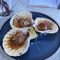 The Noisy Lobster - Sea scallops were cooked perfectly and melted in our mouths! Even the two year old loves them!