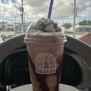 Taco Bell - Live Más Café - Small Frozen Mexican Hot Cocoa - Fast Food Near Me - La Porte, Texas Taco Bell - Live Más Café - Small Frozen Mexican Hot Cocoa - Fast Food Near Me - La Porte, Texas