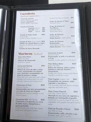 Menu photo 3 La Vaquita San Felipe, BCN