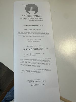 Menu photo 4 PHOnomenal National City, CA