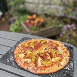 The Fainting Goat Restaurant and Bar - Spicy Italian Pizza (Perfect amount of spice!)