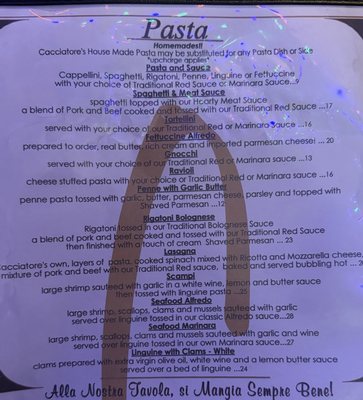 Menu photo 1 Cacciatores Johnson City, NY