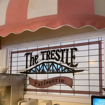 The Trestle Bakery - A sign inside next to the coffee - Desserts Near Me - Conway, South Carolina
