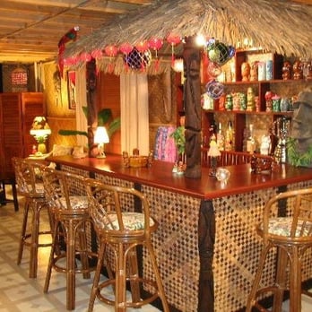 The Home Depot - Glenn R. Tiki Bar using Home Depot lumber - Hardware Stores Near Me - Bartlett, Illinois