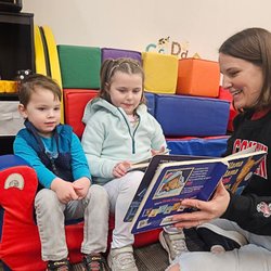 Baraboo Children's Museum - Books are a great way to slow down the play
