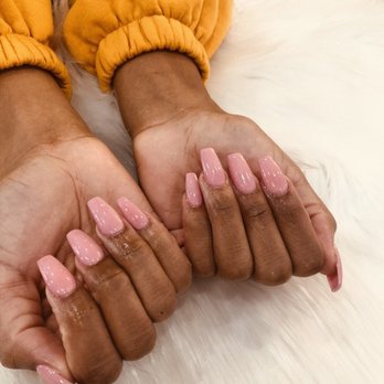 Noire Nail Bar ATL - Full set. Coffin shape. Color acrylic powder. Gel polish finish done by Helen. - Nail Salons Near Me - Chamblee, Georgia Noire Nail Bar ATL - Full set. Coffin shape. Color acrylic powder. Gel polish finish done by Helen. - Nail Salons Near Me - Chamblee, Georgia