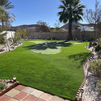 SoCal Artificial Turfs - Another complete backyard remodel with premium 16 year warranty, artificial turf, and a custom design Putting green - Landscape Architects or Designers Near Me SoCal Artificial Turfs - Another complete backyard remodel with premium 16 year warranty, artificial turf, and a custom design Putting green - Landscape Architects or Designers Near Me