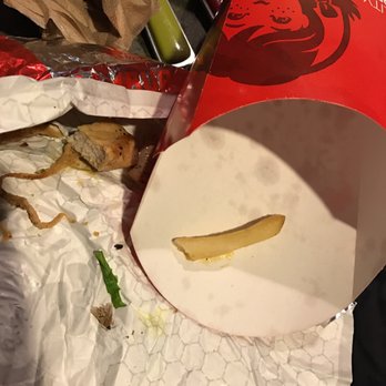 Wendy's - a half eaten banana and a bag of chips - Fast Food Near Me - Fairfax, Virginia