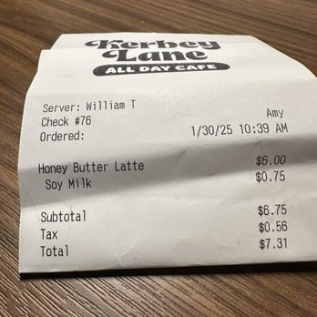 Kerbey Lane Cafe - South - Soo good! Honey butter latte! - American Near Me - Austin, Texas