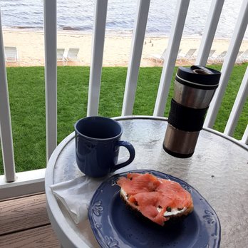 Bubbies Bagels - Take out deconstructed bagels and lox...reconstructed in the condo and enjoyed to sound of waves on the beach. - Bagels Near Me - Traverse City, Michigan