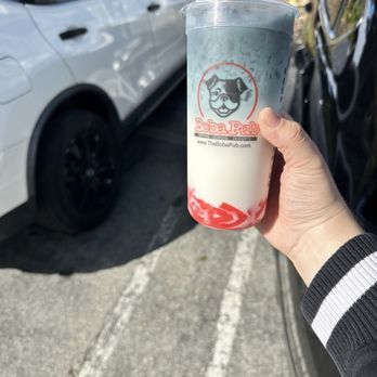 Boba Pub - #8 Blue Dream (Strawberry Jelly) - Bubble Tea Near Me - San Jose, California Boba Pub - #8 Blue Dream (Strawberry Jelly) - Bubble Tea Near Me - San Jose, California