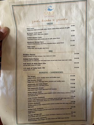 Menu photo 7 Sand Bar + Kitchen Miami Beach, FL
