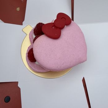 Hello Kitty Cafe - Raspberry macaron - Desserts Near Me - Las Vegas, Nevada