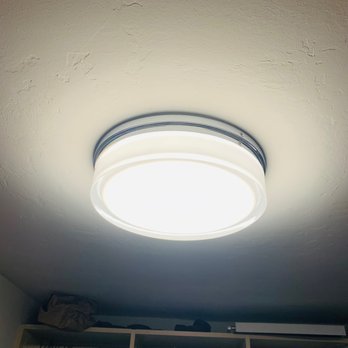 O'Hagan Electric - New light installed replacing older inset light with terrible pull cord. much better light for our closet. - Electricians Near Me - Irvine, California