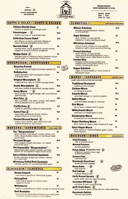 Menu photo 2 Wirtshaus Los Angeles, CA Menu photo 2 Wirtshaus Los Angeles, CA