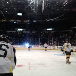 Warm-ups during a 2012-2013 game