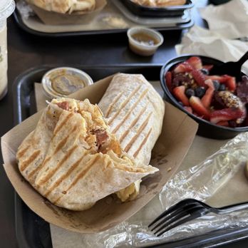 The Flying Yolk - Valencia - Breakfast Burrito with acai bowl on the side - Breakfast & Brunch Near Me - Valencia, California The Flying Yolk - Valencia - Breakfast Burrito with acai bowl on the side - Breakfast & Brunch Near Me - Valencia, California