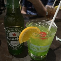 Funny Bone Comedy Club & Restaurant - Heineken & a Green Room cocktail at the Hannibal Buress show