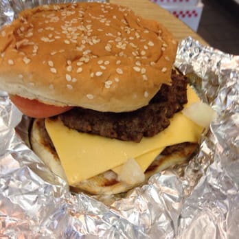 Five Guys - Regular cheeseburger ($6.79) - Burgers Near Me - Schaumburg, Illinois Five Guys - Regular cheeseburger ($6.79) - Burgers Near Me - Schaumburg, Illinois
