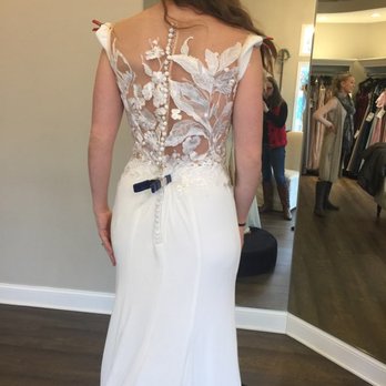 Danese Creations - Back of dress before alterations. The cap sleeves are visible, that I wanted removed. - Fabric Stores Near Me - Phoenix, Arizona