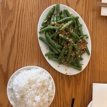 Chiko - Specialty: String Bean Salad paired with White Rice. Topped with garlic, red chili vinaigrette.. Vegetarian/vegan and gluten-free! - Szechuan Near Me - Brooklyn, New York