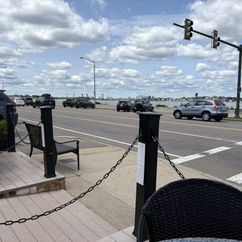Tony's Clam Shop - Table side view looking north towards Boston - Seafood Near Me - Quincy, Massachusetts Tony's Clam Shop - Table side view looking north towards Boston - Seafood Near Me - Quincy, Massachusetts
