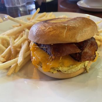 Caffe Mona La Bistro - Egg and Cheese Bagel - Breakfast & Brunch Near Me - Pittsburgh, Pennsylvania