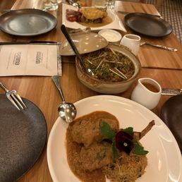 Lamb chops, Biryani, and Lobster tail Lamb chops, Biryani, and Lobster tail