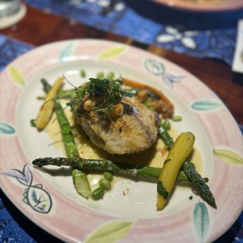 Mama's Fish House - Mahi-Mahi Stuffed with Crab and Lobster in a Macadamia Nut Crust - Seafood Near Me - Paia, Hawaii Mama's Fish House - Mahi-Mahi Stuffed with Crab and Lobster in a Macadamia Nut Crust - Seafood Near Me - Paia, Hawaii
