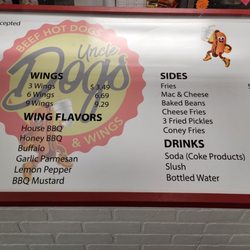 Uncle Dogs - Menu