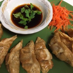 Sab - Appetizers like our potstickers with meat and mixed veggies (paired with our house made potsticker sauce) get the party started just right