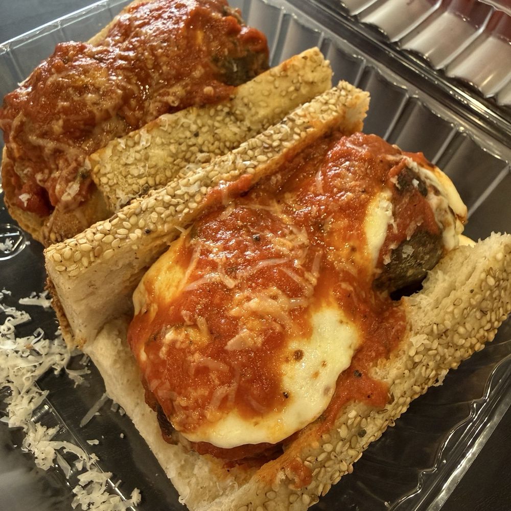 Dario’s Pizza - Meatball parm sandwich - Pizza Near Me - West Hempstead, New York Dario’s Pizza - Meatball parm sandwich - Pizza Near Me - West Hempstead, New York