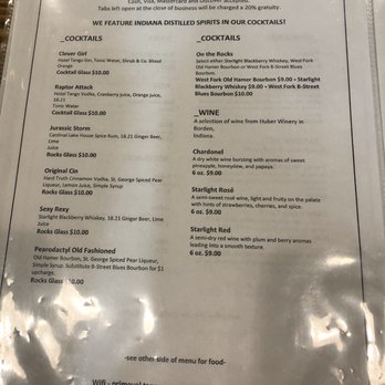 Primeval Brewing - Cocktail and Wine Menu (11/2019) - Breweries Near Me - Noblesville, Indiana Primeval Brewing - Cocktail and Wine Menu (11/2019) - Breweries Near Me - Noblesville, Indiana